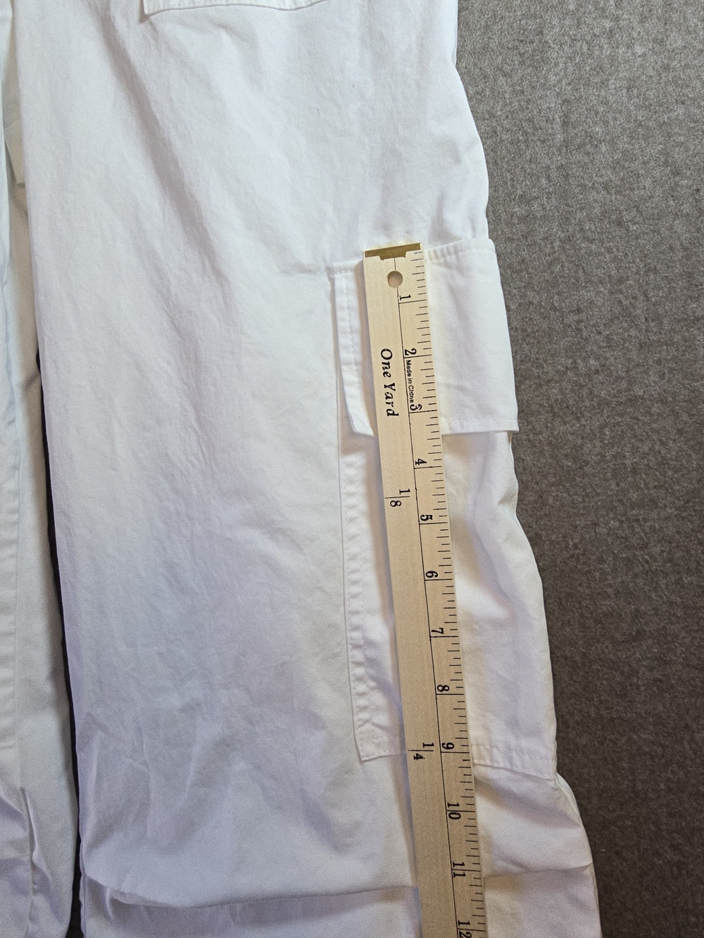 Zara White Strapless Wide-Leg Cargo Jumpsuit Womens Med - Picture 10 of 16